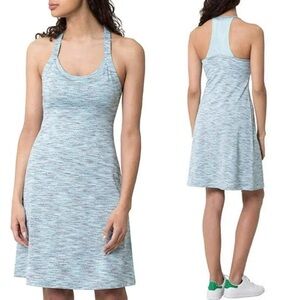 MPG Sport Racerback Travel Tennis Golf Activewear Dress, Mint Print, Size Medium